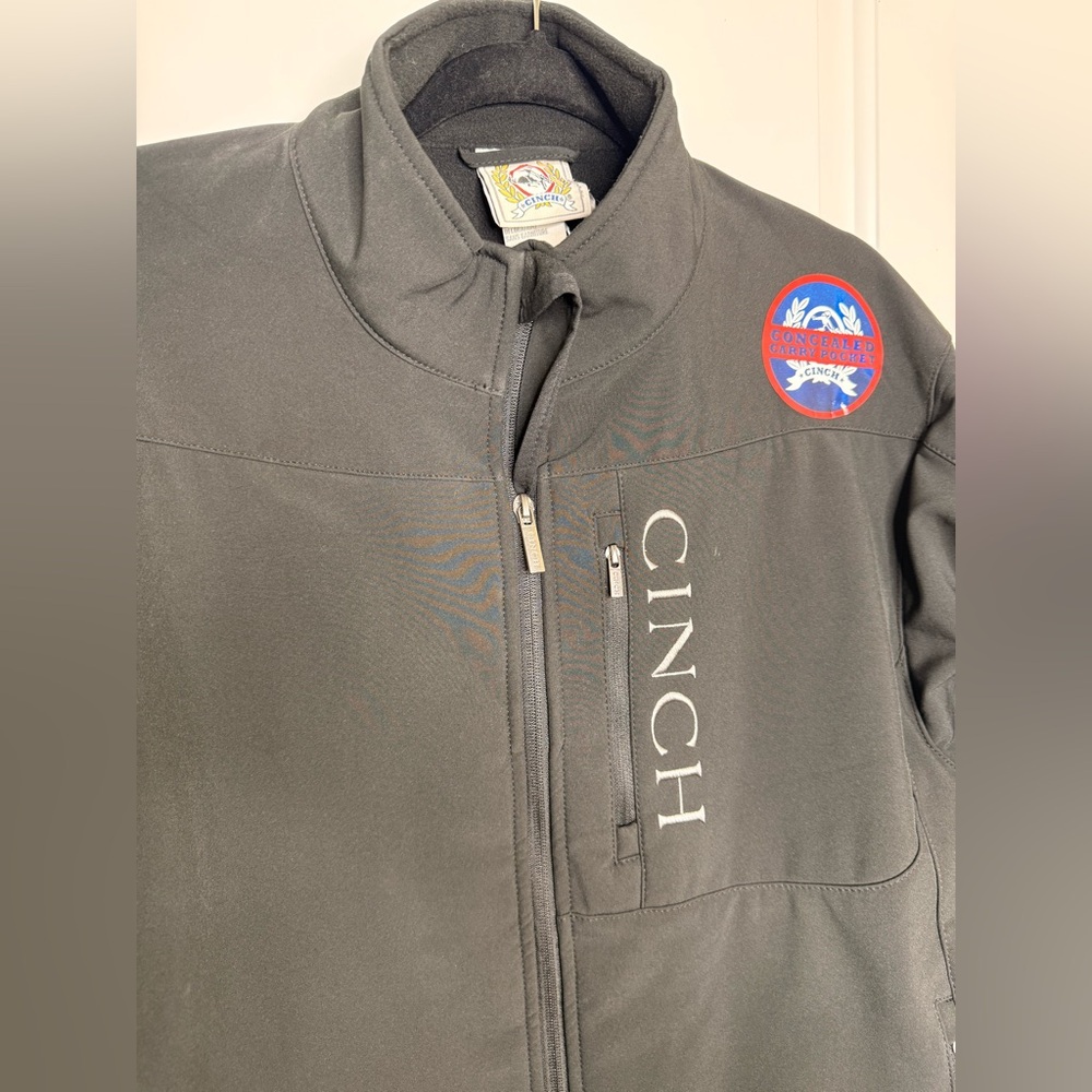 Cinch Men's Black Bonded Concealed Carry Performance Jacket - Picture 6 of 15